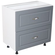 Corp inferior 80 cu 2 sertare metalice pentru greutate Zebra MDF gri dungi Corp inferior 80 cu 2 sertare metalice pentru greutate Zebra MDF gri dungi